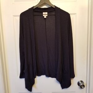 St. John's Bay Navy Open-Front Lightweight Cardigan
